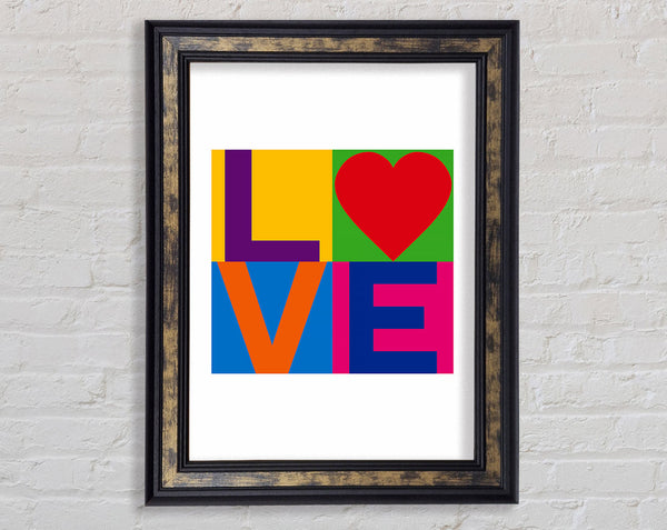 Love Colours Framed Print
