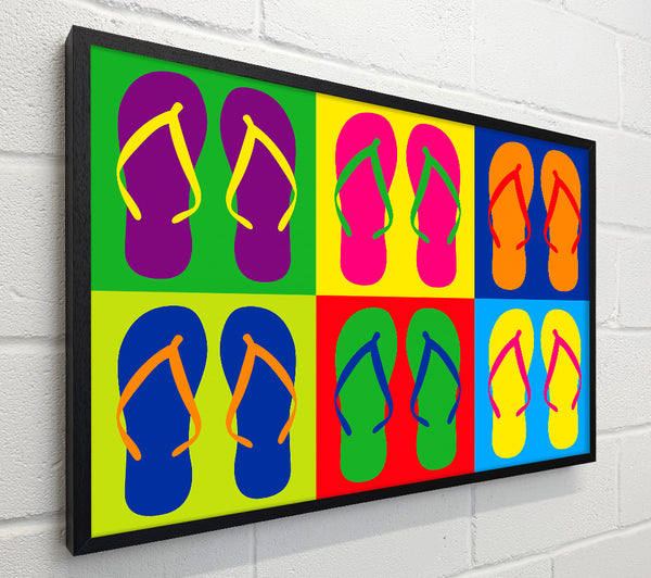 Pop Art Flip Flops