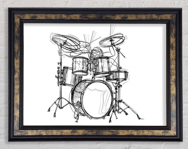 Drummer Moves Framed Print