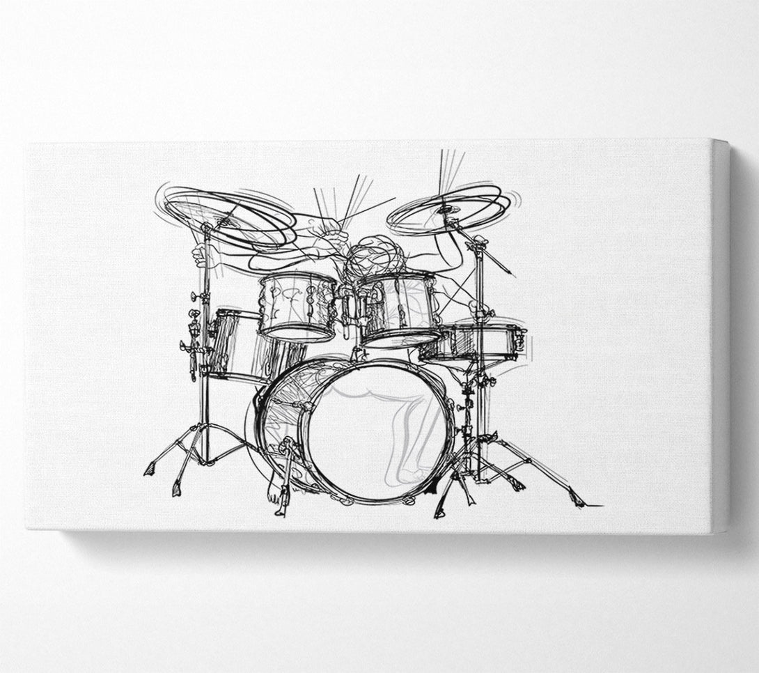  A Canvas Print of Drummer Moves Canvas Wall Art