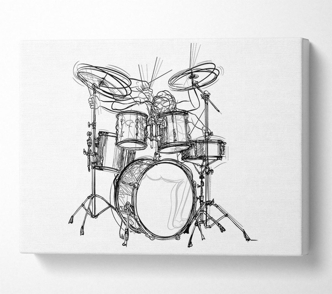  A Canvas Print of Drummer Moves Canvas Wall Art