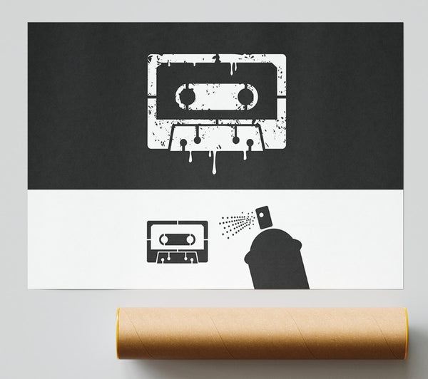 Vintage Tapes Giclee Print