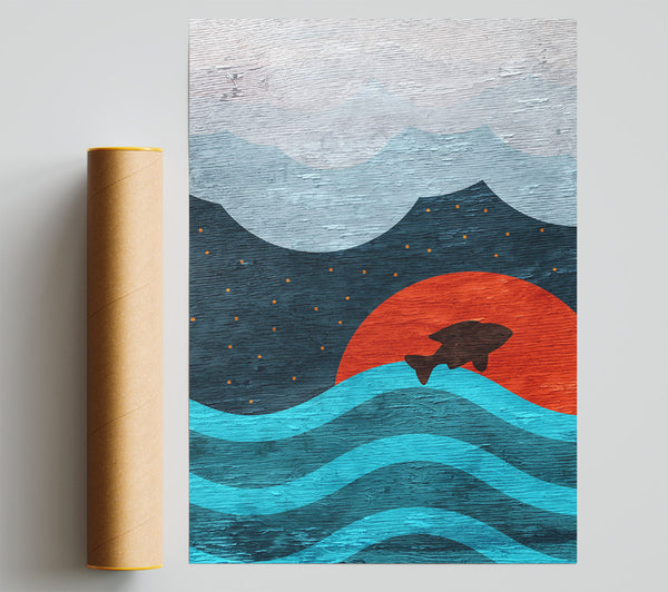 Ocean Fish Print