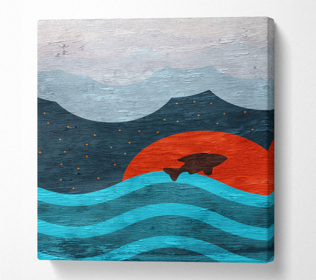  A Canvas Print of Ocean Fish Canvas Wall Art