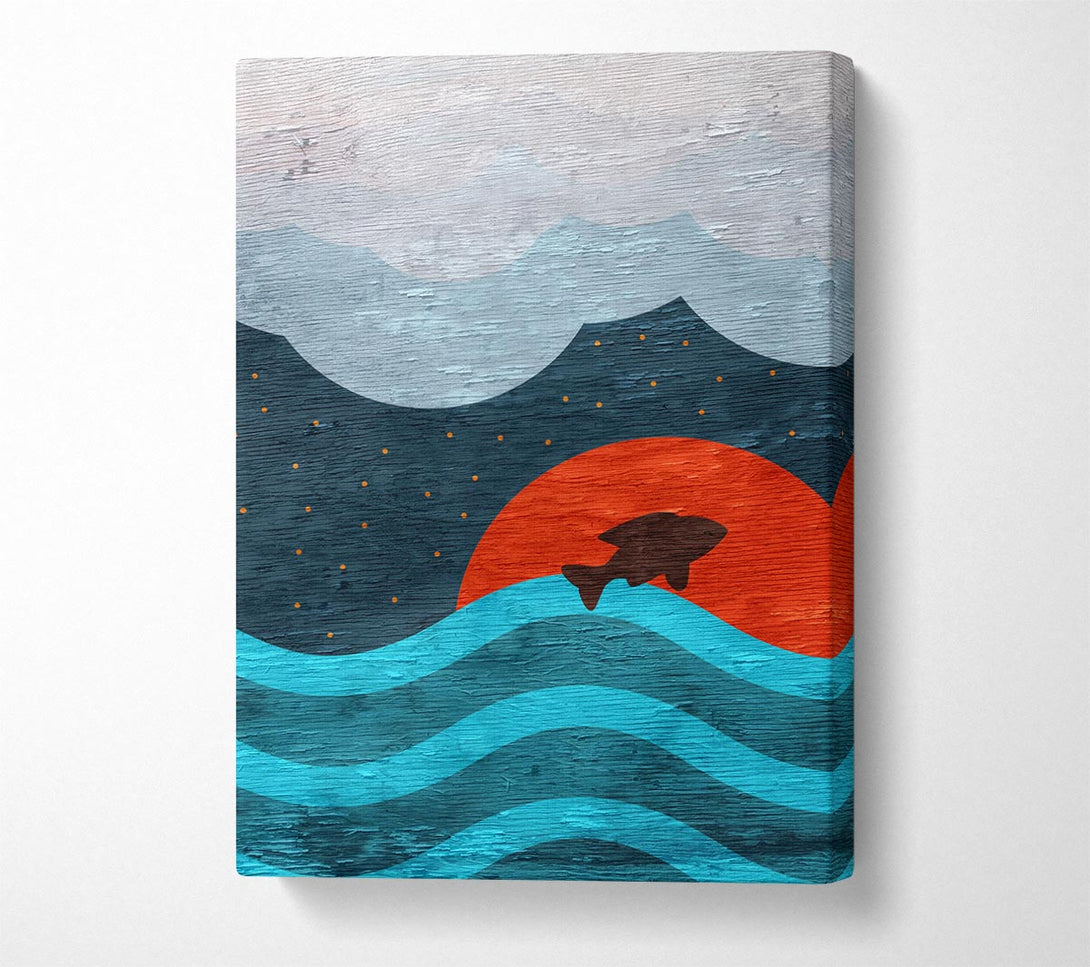  A Canvas Print of Ocean Fish Canvas Wall Art