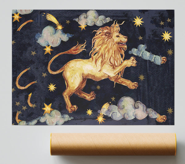 Leo The Lion Print