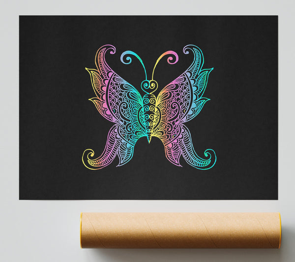 Indian Butterfly Poster
