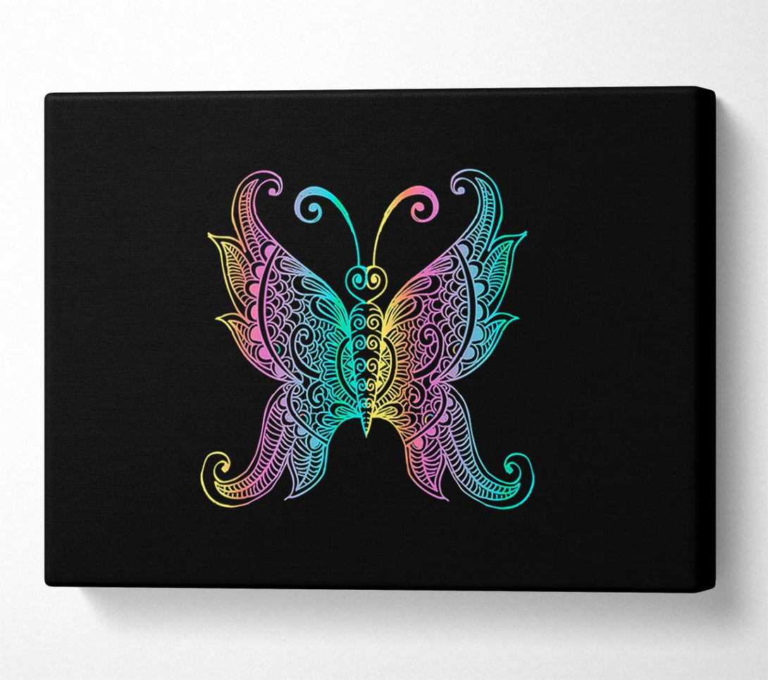  A Canvas Print of Indian Butterfly Canvas Wall Art