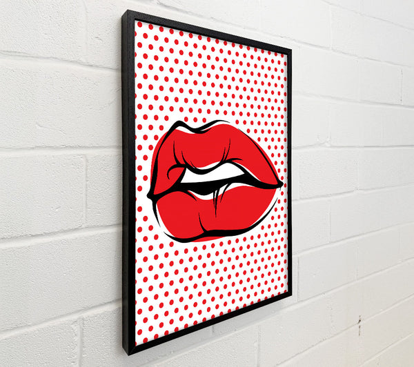 Red Lips On Pokerdots