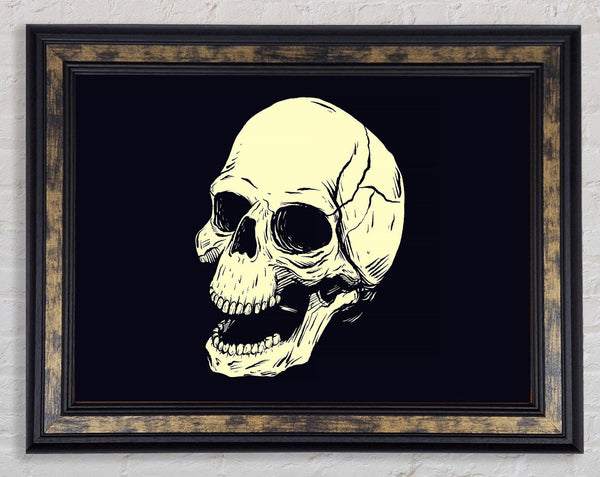 Laughing Skull Framed Print