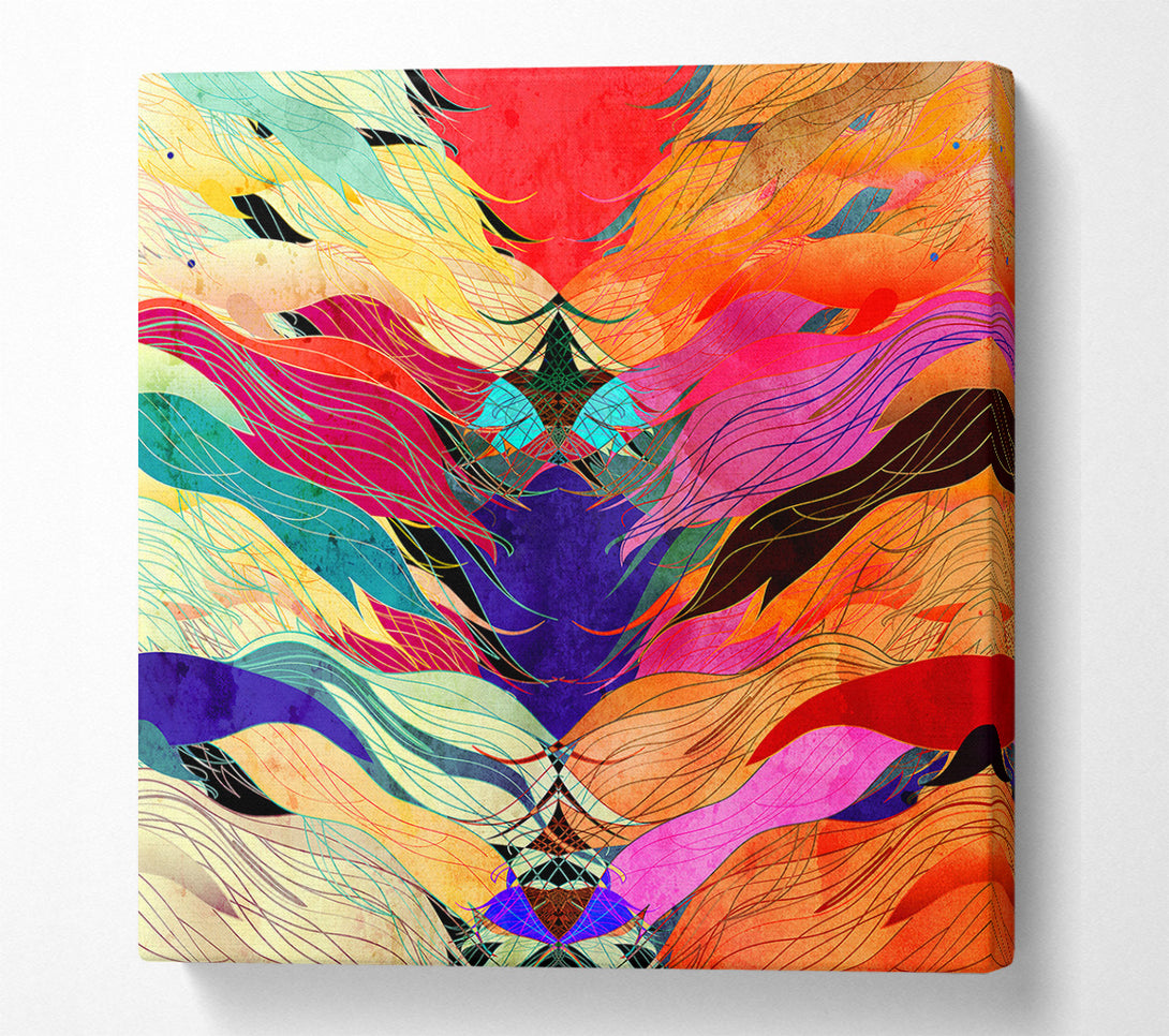  A Canvas Print of Psychedelic Ocean Fish Canvas Art