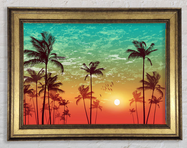 Sonnenuntergangshimmel in LA