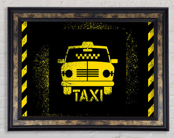 Yellow Taxi Framed Print