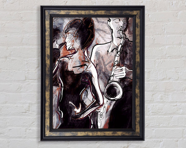 Playing The Blues 4 Framed Print