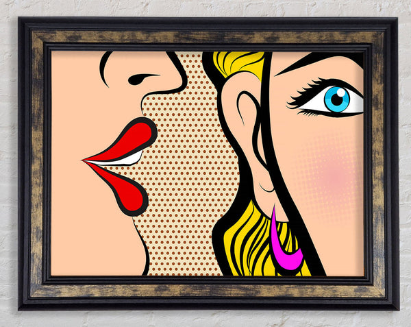 Heres Talking To You Framed Print