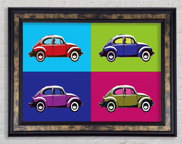 Beetle Pop Art Framed Print