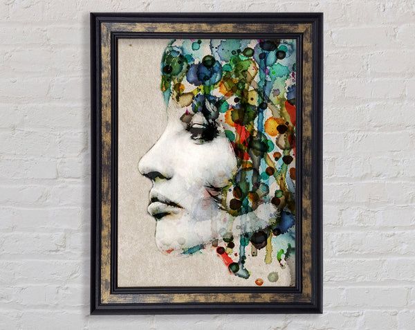 Vintage Woman Framed Print