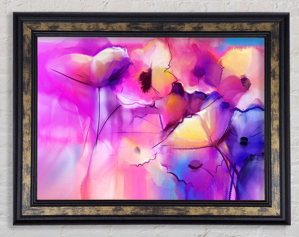 Pink Poppy Vision Framed Print