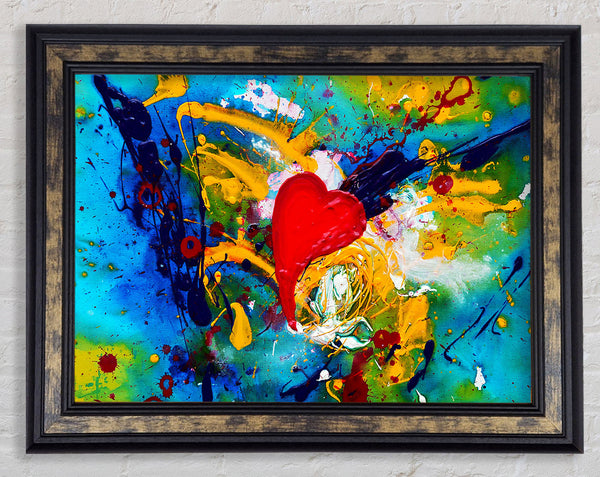 Melting Heart Framed Print