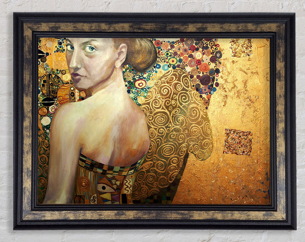 Klimt Golden Framed Print