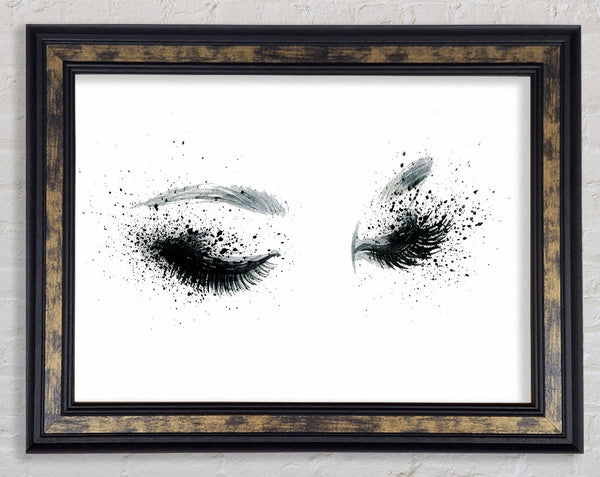 Eyes That Flutter Framed Print