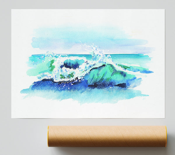 Movement In The Ocean Wave Poster