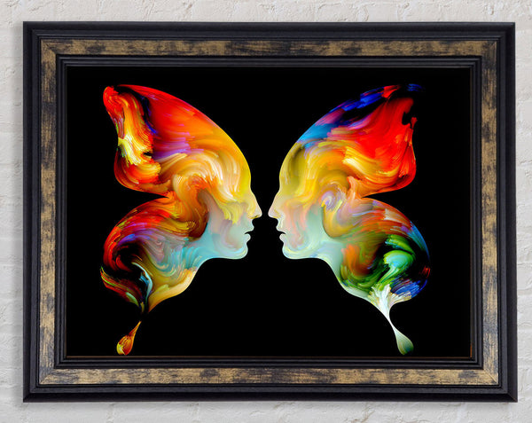 Butterfly Merge Framed Print