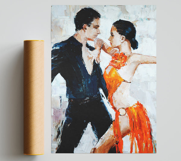 Salsa Dancers Poster