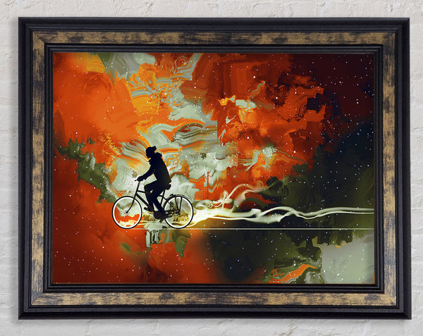 Space And Time Framed Print