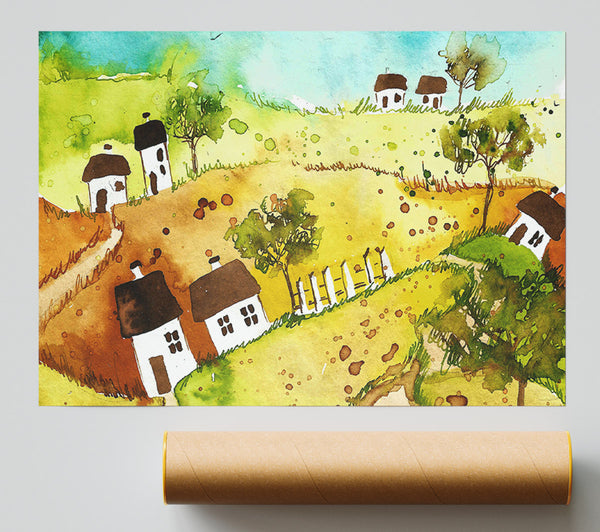 Countryside Living Giclee Print