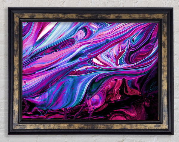 Liquid Melt Framed Print