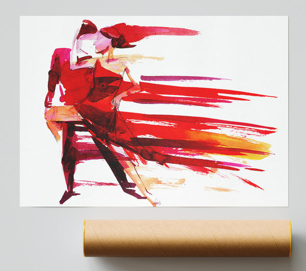 Red Hot Lovers Dancing Giclee Print