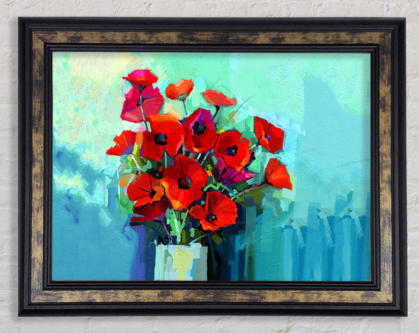 Poppy Vase Beauty Framed Print