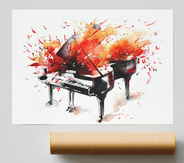 Piano Blast Giclee Print