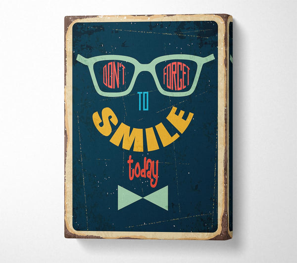  A Canvas Print of Don't Forget To Smile Canvas Wall Art