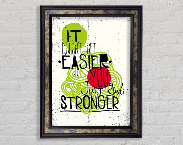 It Doesn't Get Easier 2 Framed Print