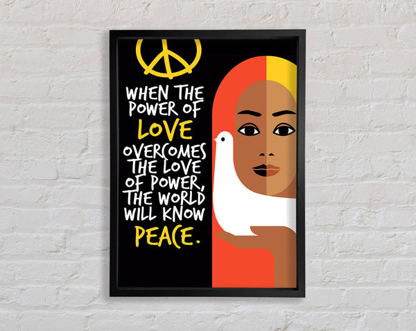 When The Power Of Love Framed Print
