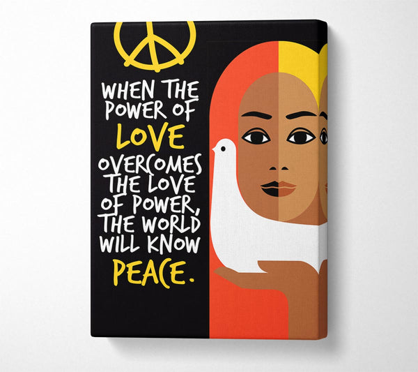  A Canvas Print of When The Power Of Love Canvas Art