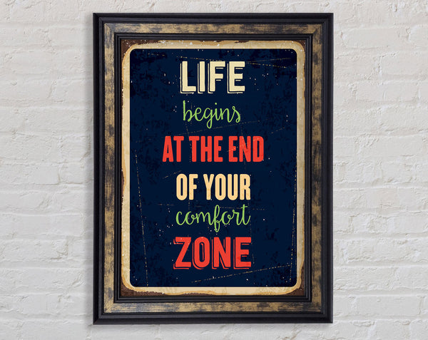 Life Begins At The End Framed Print