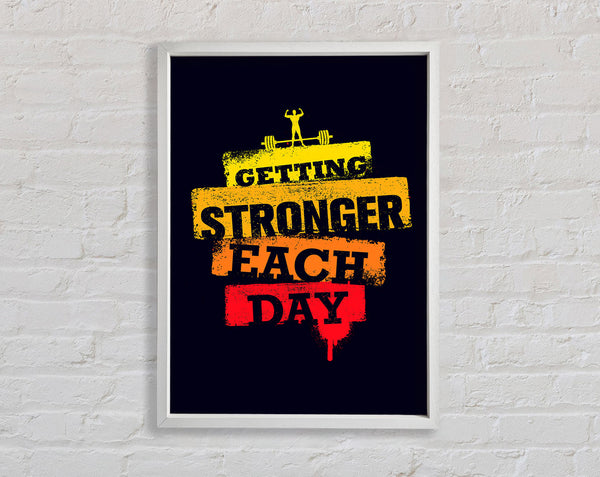 Getting Stronger Each Day Framed Print