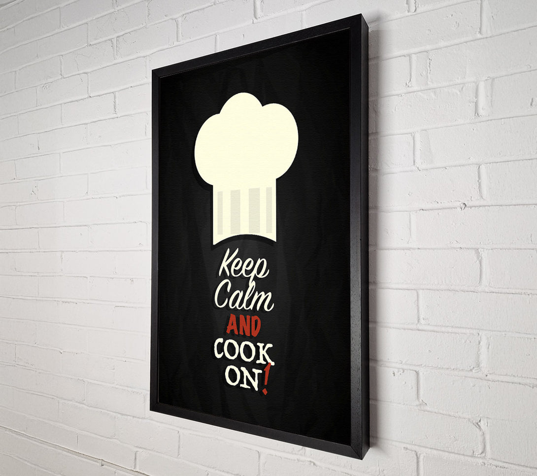 A Canvas Print of Keep Calm And Cook On Canvas Print