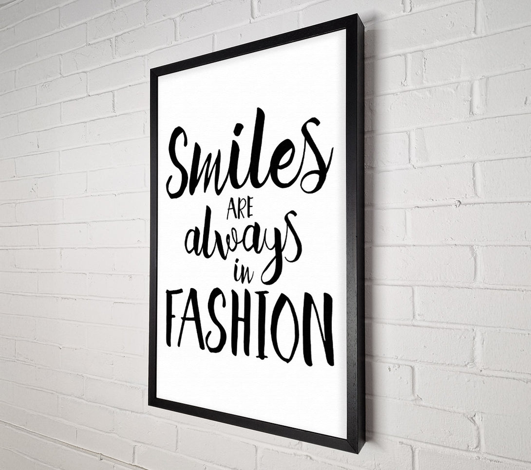  A Canvas Print of Smiles Are Always In Fashion 1 Canvas Art