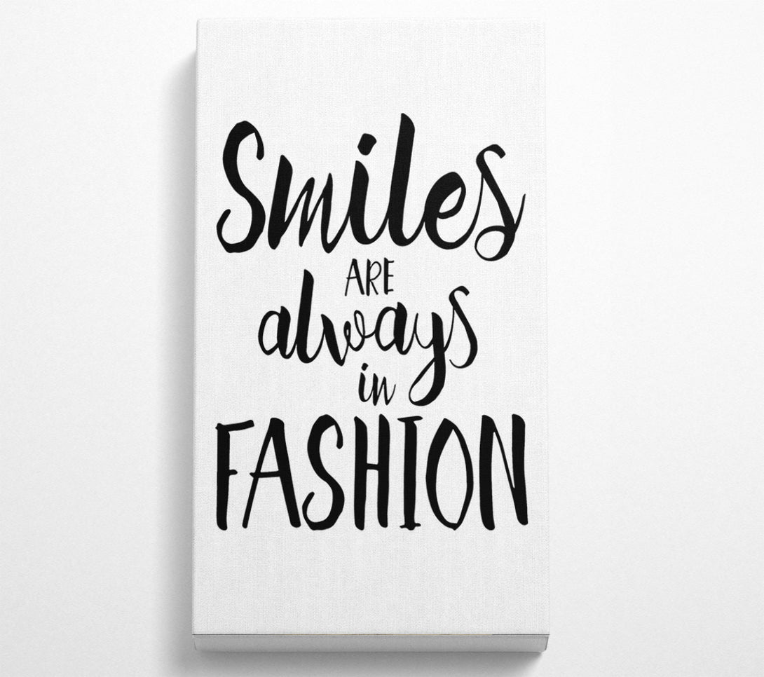  A Canvas Print of Smiles Are Always In Fashion 1 Canvas Art