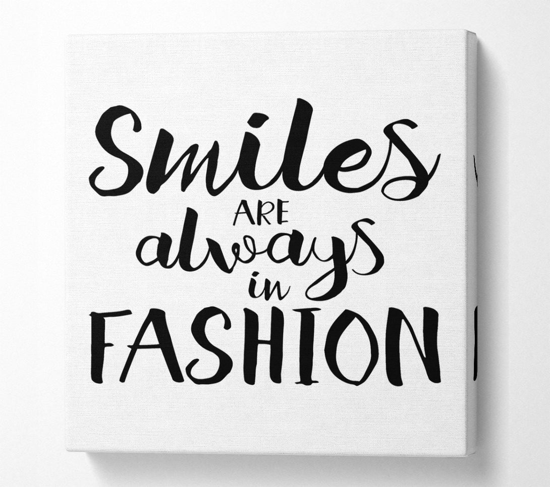  A Canvas Print of Smiles Are Always In Fashion 1 Canvas Art