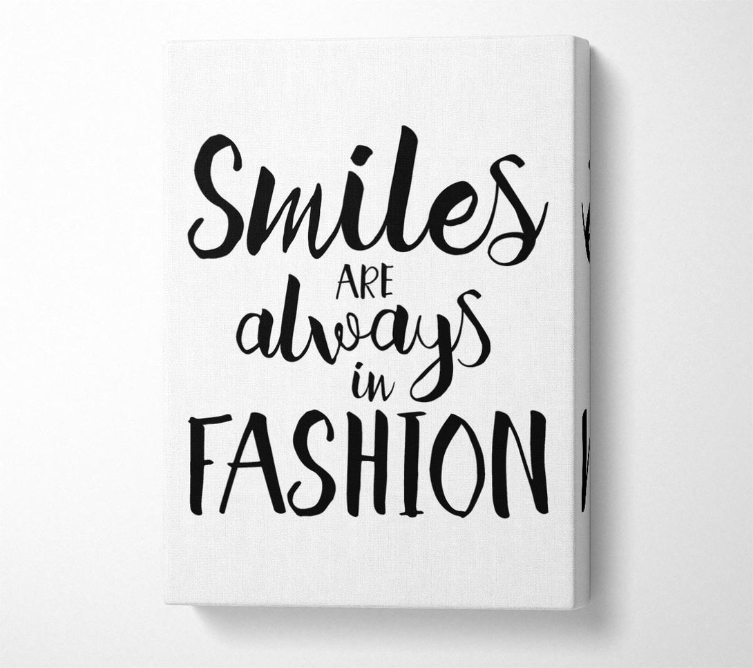  A Canvas Print of Smiles Are Always In Fashion 1 Canvas Art