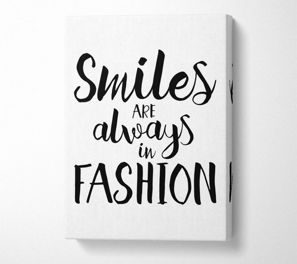  A Canvas Print of Smiles Are Always In Fashion 1 Canvas Art