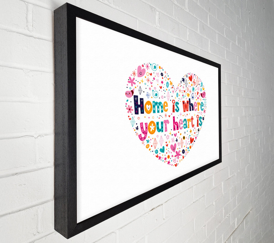  A Canvas Print of Home Is where Your Heart Is Canvas Art