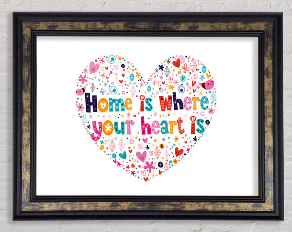 Home Is where Your Heart Is Framed Print