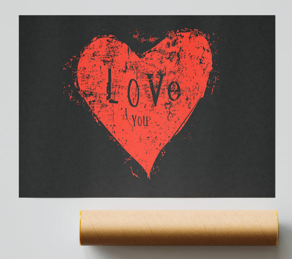 Love You 2 Print