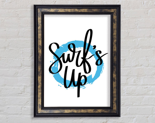 Surfs Up Framed Print